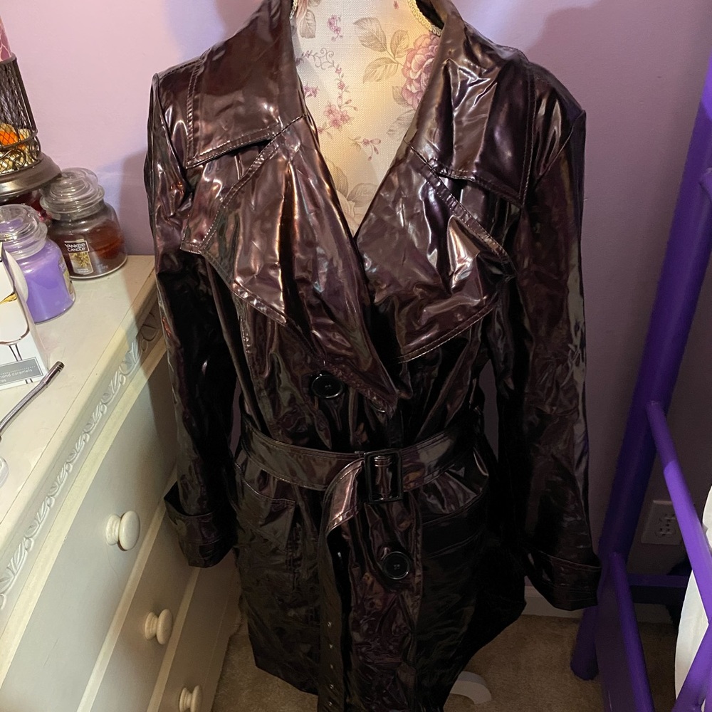 Plus size purple rain slicker
